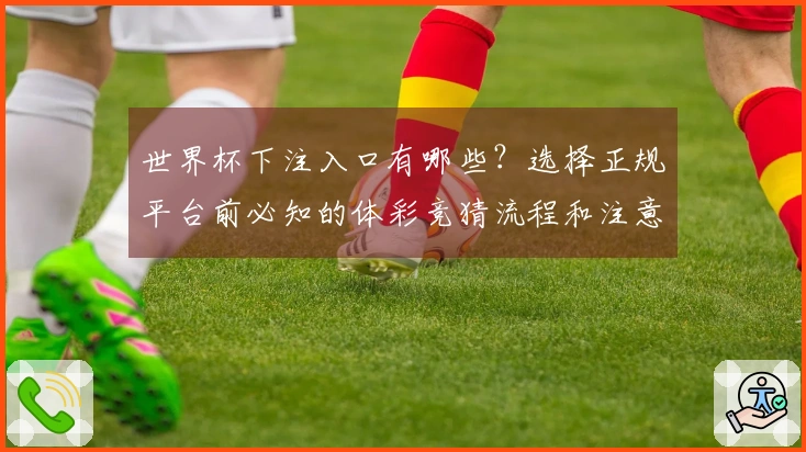 世界杯下注入口有哪些？选择正规平台前必知的体彩竞猜流程和注意事项